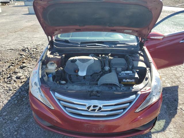 5NPEC4AB3EH917934 - 2014 HYUNDAI SONATA SE RED photo 11