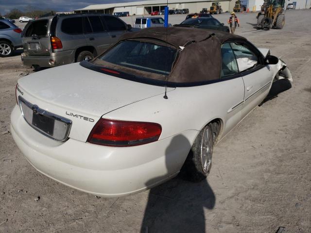 1C3EL65R24N251753 - 2004 CHRYSLER SEBRING LIMITED WHITE photo 4