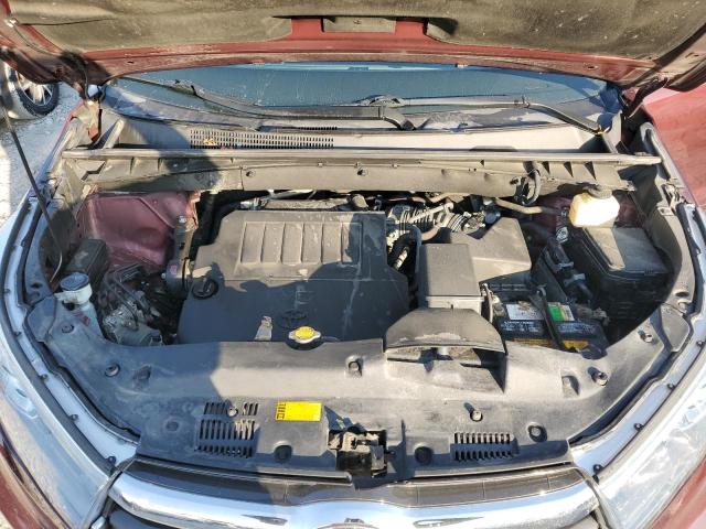5TDJKRFH6FS136218 - 2015 TOYOTA HIGHLANDER XLE Bordo foto 12