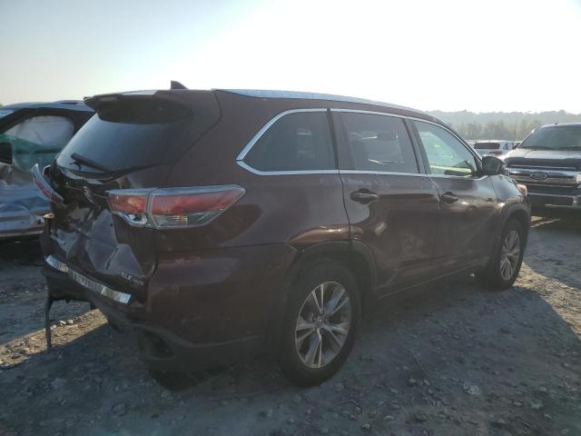 5TDJKRFH6FS136218 - 2015 TOYOTA HIGHLANDER XLE Bordo foto 3