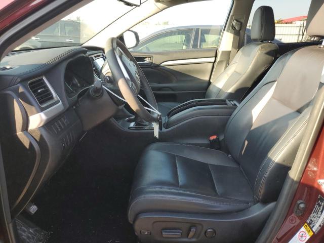 5TDJKRFH6FS136218 - 2015 TOYOTA HIGHLANDER XLE Bordo foto 7