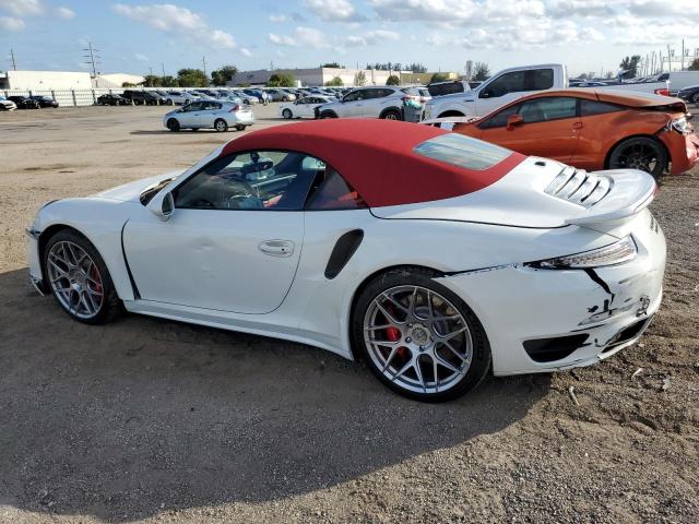 WP0CD2A92ES173573 - 2014 PORSCHE 911 TURBO CABRIOLET WHITE photo 2