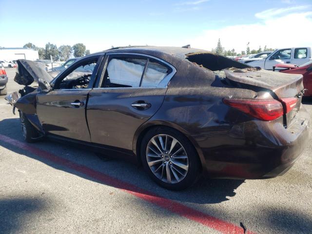 JN1EV7AP1JM354067 - 2018 INFINITI Q50 LUXE BROWN photo 2