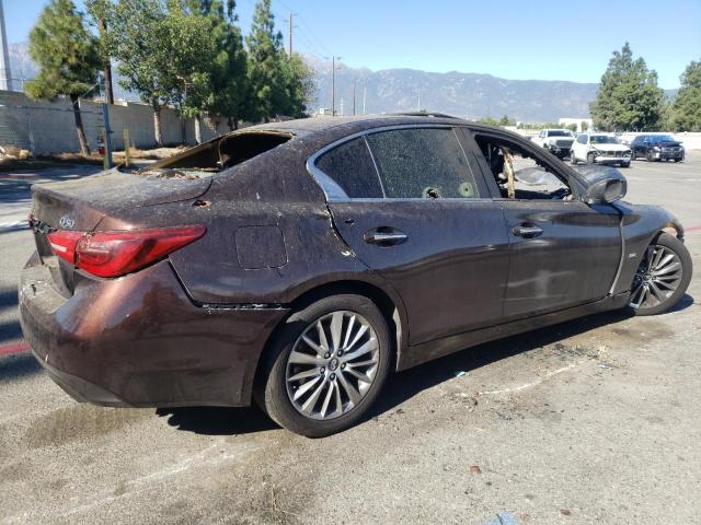 JN1EV7AP1JM354067 - 2018 INFINITI Q50 LUXE BROWN photo 3