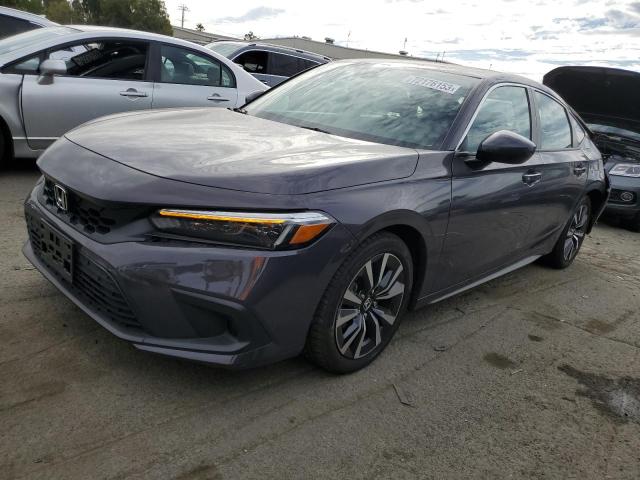 19XFL1H73NE014577 - 2022 HONDA CIVIC EXL ნაცრისფერი ფოტო 1