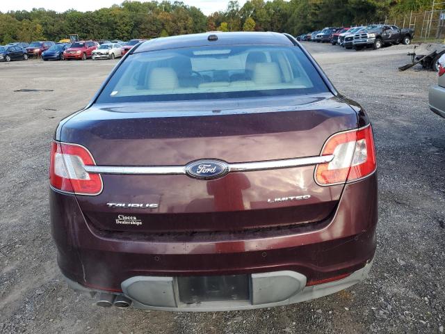 1FAHP2FW8BG135149 - 2011 FORD TAURUS LIMITED BURGUNDY photo 6