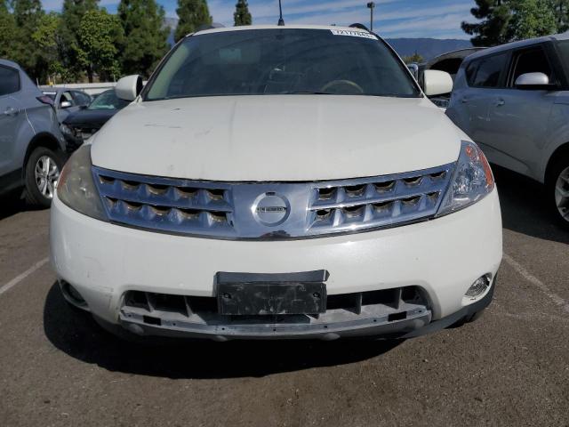 JN8AZ08T67W503696 - 2007 NISSAN MURANO SL WHITE photo 5