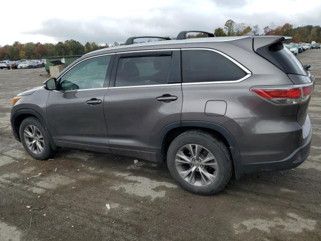 5TDJKRFH0FS185012 - 2015 TOYOTA HIGHLANDER XLE GRAY photo 2