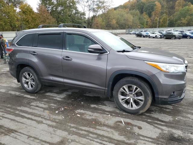 5TDJKRFH0FS185012 - 2015 TOYOTA HIGHLANDER XLE GRAY photo 4