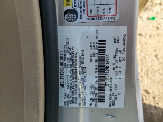 3FAHP07159R169284 - 2009 FORD FUSION SE SILVER photo 12