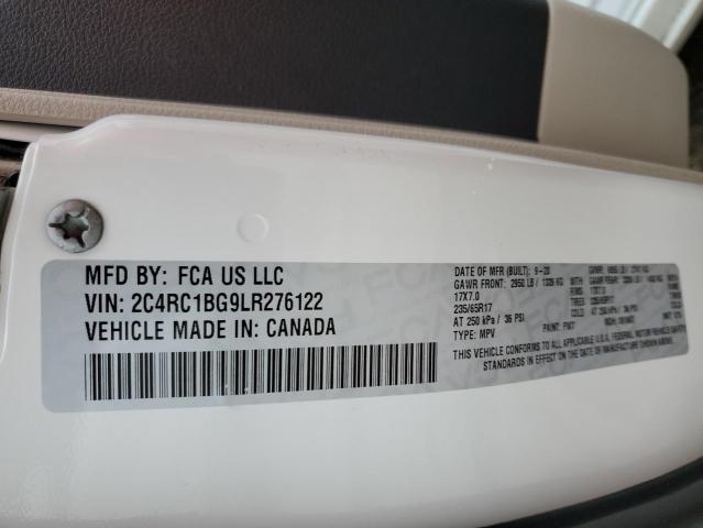 2C4RC1BG9LR276122 - 2020 CHRYSLER PACIFICA TOURING L Ağ foto 13