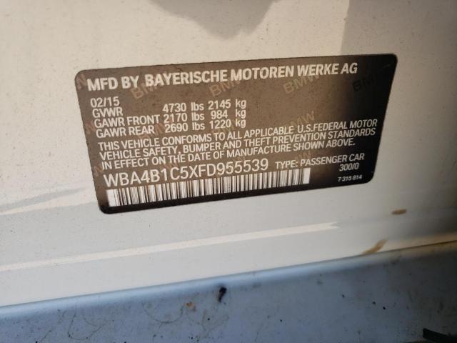 WBA4B1C5XFD955539 - 2015 BMW 435 I GRAN COUPE SILVER photo 13