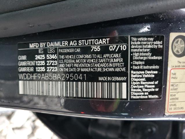 WDDHF9AB5BA295041 - 2011 MERCEDES-BENZ E 550 4MATIC CHARCOAL photo 12