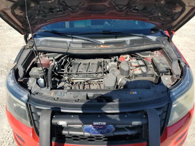 1FM5K8AR9GGB55543 - 2016 FORD EXPLORER POLICE INTERCEPTOR წითელი ფოტო 12