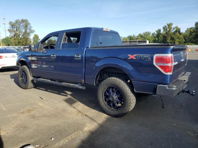 1FTFW1ET1BFC08163 - 2011 FORD F150 SUPERCREW BLUE photo 2