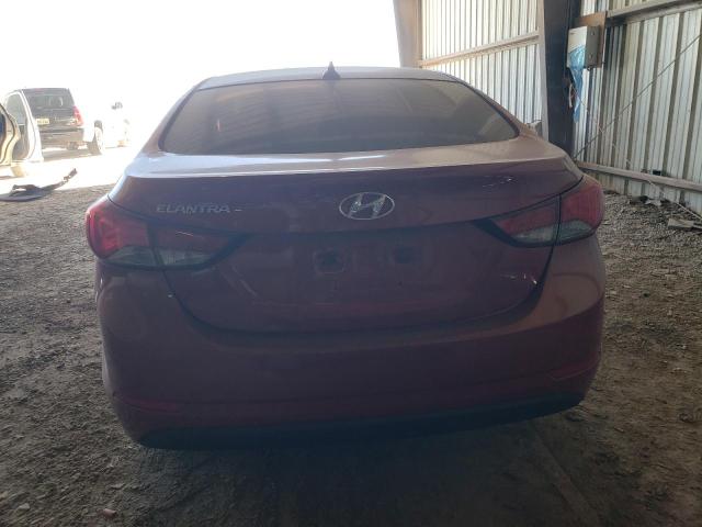 KMHDH4AE5EU205370 - 2014 HYUNDAI ELANTRA SE RED photo 6