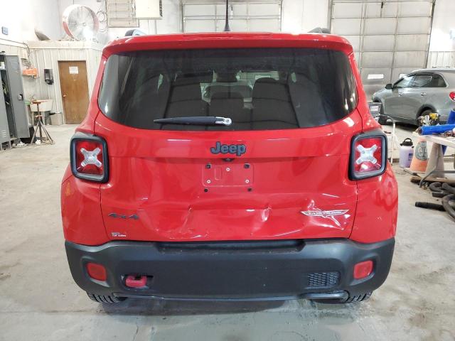 ZACCJBCT7GPD54579 - 2016 JEEP RENEGADE TRAILHAWK RED photo 6