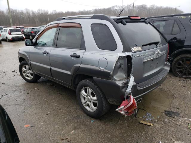 KNDJF723877421601 - 2007 KIA SPORTAGE EX GRAY photo 2