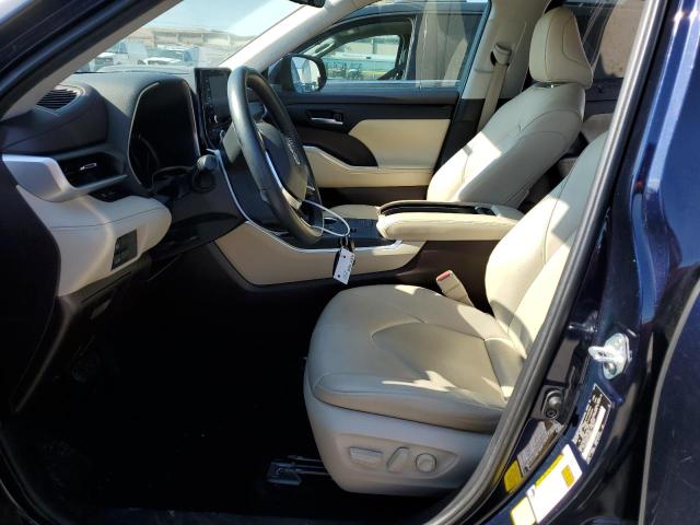 5TDGZRAH6LS006867 - 2020 TOYOTA HIGHLANDER XLE BLUE photo 7