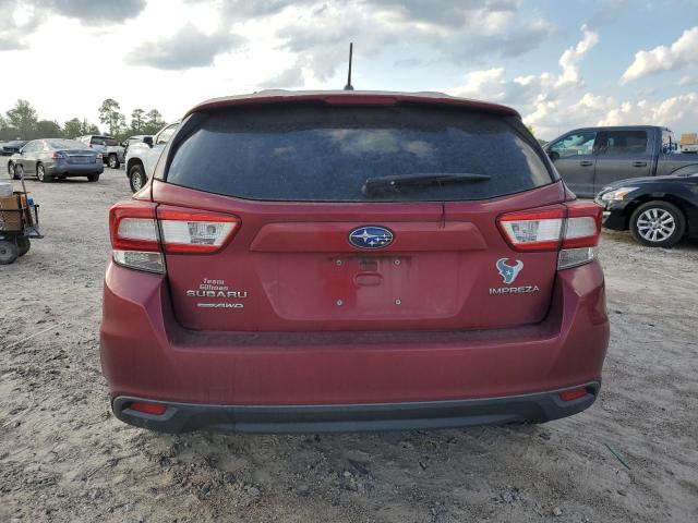 4S3GTAA69J3708939 - 2018 SUBARU IMPREZA RED photo 6