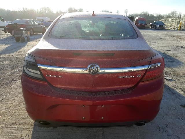 2G4GR5GXXE9251878 - 2014 BUICK REGAL PREMIUM RED photo 6