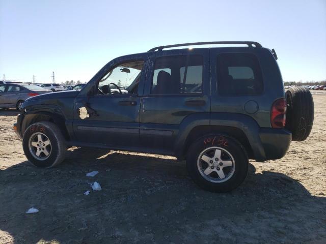 1J4GK38K95W670032 - 2005 JEEP LIBERTY RENEGADE TEAL photo 2