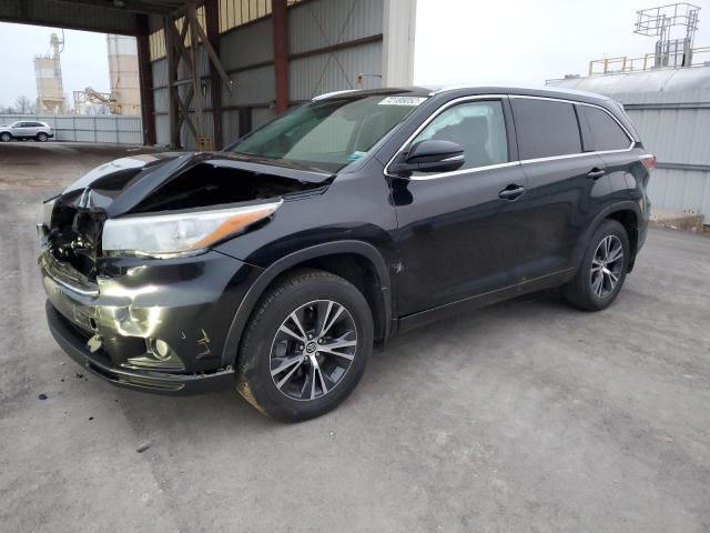 5TDJKRFH6GS302674 - 2016 TOYOTA HIGHLANDER XLE BLACK photo 1