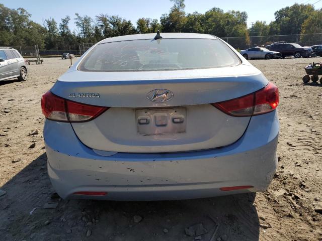 KMHDH4AE2BU096278 - 2011 HYUNDAI ELANTRA GLS BLUE photo 6