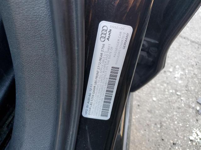 WAUJGAFC1CN097012 - 2012 AUDI A6 PRESTIGE BLACK photo 12