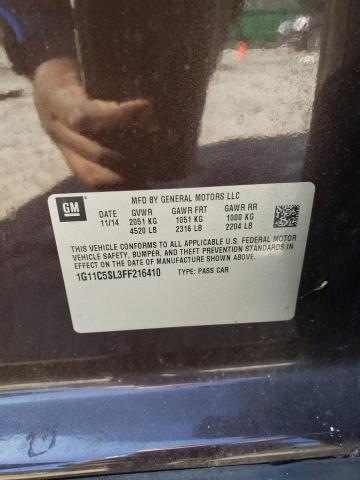 1G11C5SL3FF216410 - 2015 CHEVROLET MALIBU 1LT 棕色 照片 12