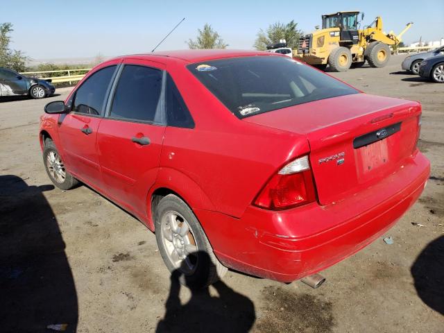 1FAFP34N87W254498 - 2007 FORD FOCUS ZX4 RED photo 2