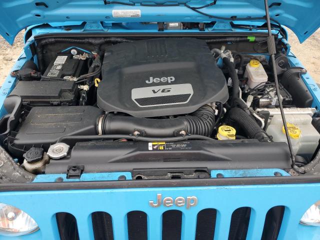 1C4AJWAG1HL628448 - 2017 JEEP WRANGLER SPORT BLUE photo 11