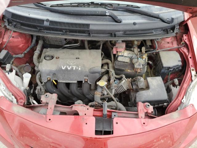 JTDBT923771124377 - 2007 TOYOTA YARIS RED photo 11