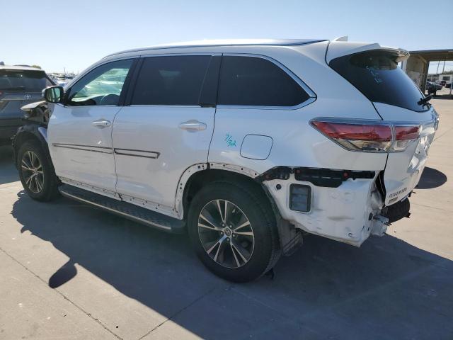 5TDKKRFH3GS136084 - 2016 TOYOTA HIGHLANDER XLE WHITE photo 2