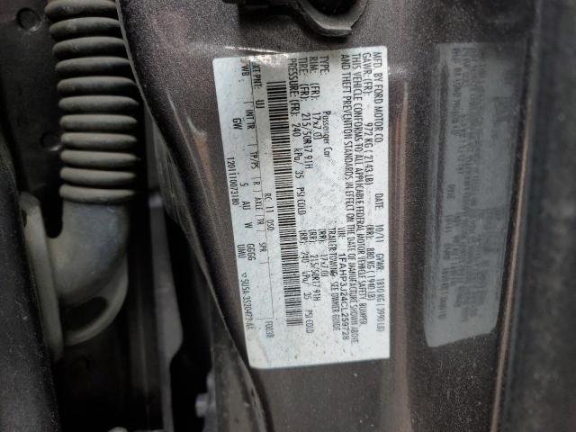 1FAHP3J24CL259728 - 2012 FORD FOCUS TITANIUM CHARCOAL photo 12