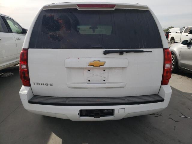 1GNSCAE02DR343819 - 2013 CHEVROLET TAHOE C1500  LS WHITE photo 6