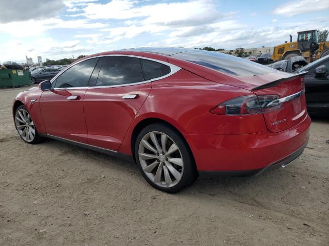 5YJSA1DG9DFP12145 - 2013 TESLA MODEL S Կարմիր լուսանկար 2