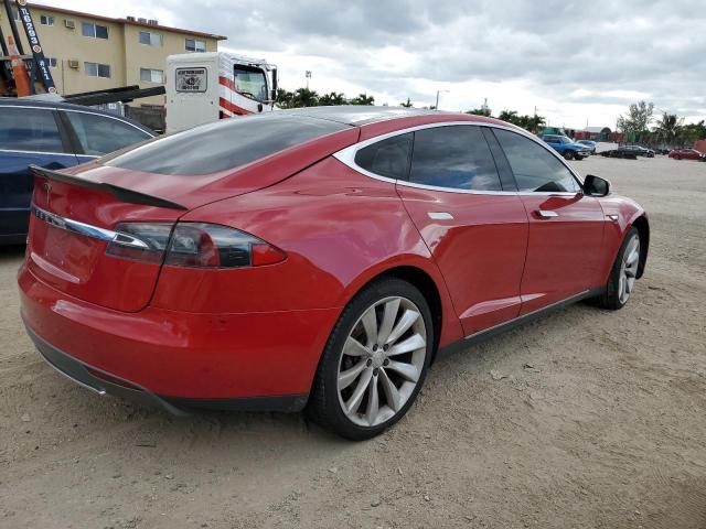5YJSA1DG9DFP12145 - 2013 TESLA MODEL S Կարմիր լուսանկար 3