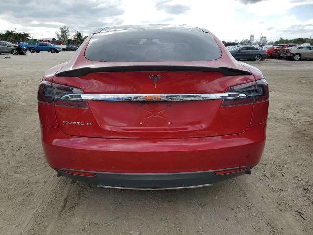 5YJSA1DG9DFP12145 - 2013 TESLA MODEL S Կարմիր լուսանկար 6