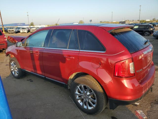 2FMDK3KC1DBC11728 - 2013 FORD EDGE LIMITED RED photo 2