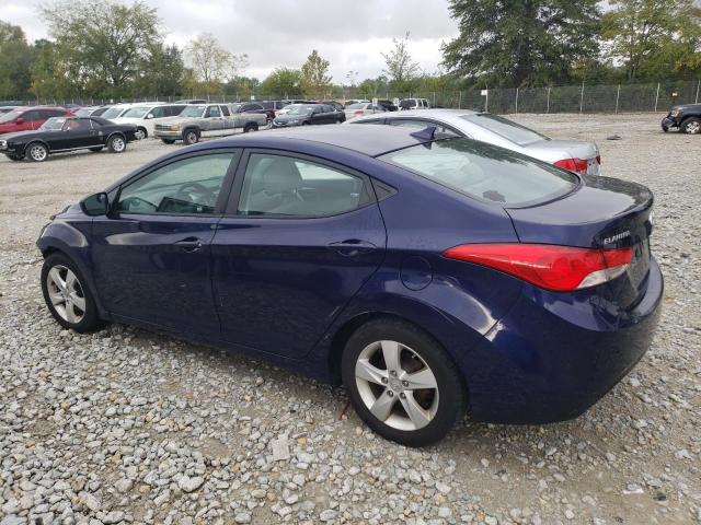 5NPDH4AE1DH336793 - 2013 HYUNDAI ELANTRA GLS BLUE photo 2