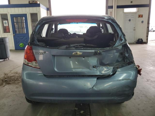 KL1TD66608B083078 - 2008 CHEVROLET AVEO BASE BLUE photo 6
