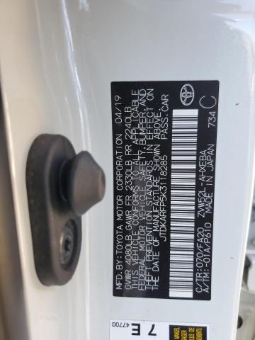 JTDKARFP5K3118285 - 2019 TOYOTA PRIUS PRIM თეთრი ფოტო 13