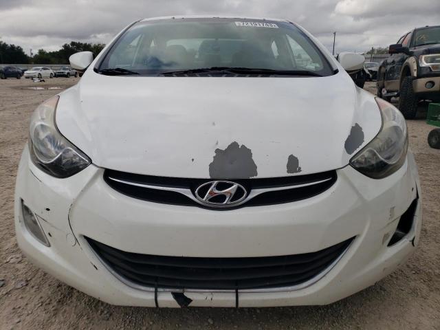 5NPDH4AE4DH371022 - 2013 HYUNDAI ELANTRA GLS WHITE photo 5