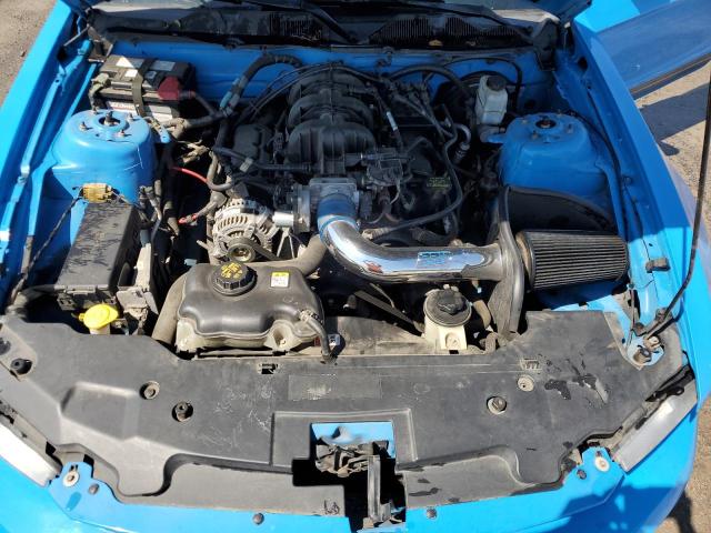 1ZVBP8AN0A5165156 - 2010 FORD MUSTANG BLUE photo 11