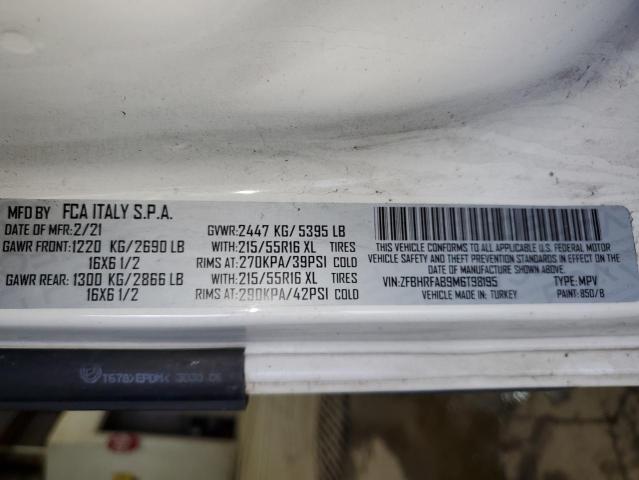 ZFBHRFAB9M6T98195 - 2021 RAM PROMASTER 白色 照片 13