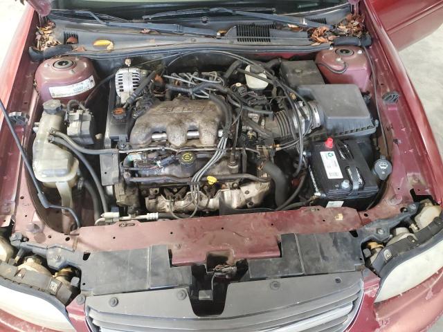 1G1NE52J62M624223 - 2002 CHEVROLET MALIBU LS BURGUNDY photo 11