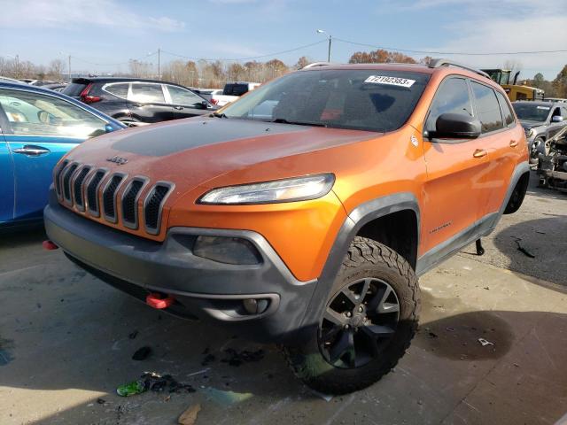 1C4PJMBSXGW241539 - 2016 JEEP CHEROKEE TRAILHAWK ORANGE photo 1