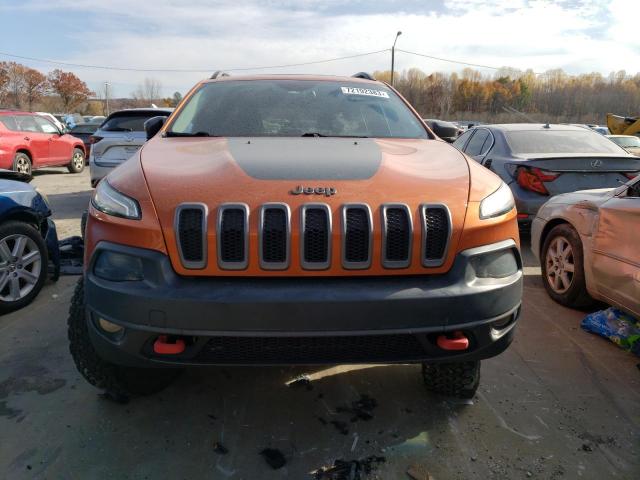 1C4PJMBSXGW241539 - 2016 JEEP CHEROKEE TRAILHAWK ORANGE photo 5
