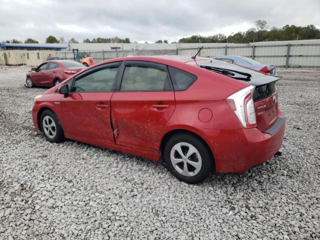 JTDKN3DUXC5495629 - 2012 TOYOTA PRIUS RED photo 2